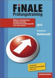 Cover von Finale Prüfungstraining 2015, Mittlerer Schulabschluss, Fachoberschulreife, Erweiterte Berufsbildungsreife, B Br