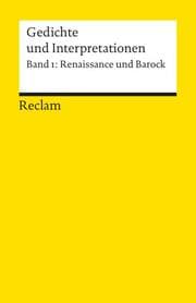 Cover von Gedichte und Interpretationen 1