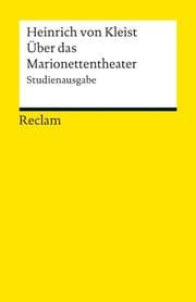 Cover von Über das Marionettentheater