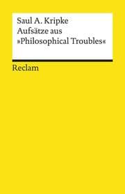 Cover von Aufsätze aus 'Philosophical Troubles'