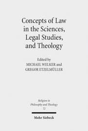 Cover von Concepts of Law in the Sciences, Legal Studies, and Theology
