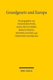 Cover von Grundgesetz und Europa
