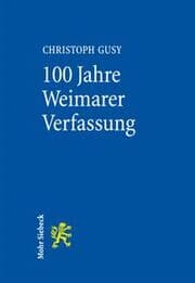 Cover von 100 Jahre Weimarer Verfassung
