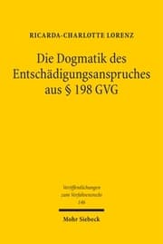 Cover von Die Dogmatik des Entschädigungsanspruches aus § 198 GVG