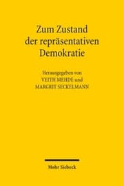 Cover von Zum Zustand der repräsentativen Demokratie