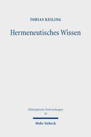 Cover von Hermeneutisches Wissen