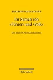 Cover von Im Namen von 'Führer' und 'Volk'