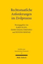 Cover von Rechtsstaatliche Anforderungen im Zivilprozess