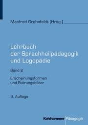 Cover von Lehrbuch der Sprachheilpädagogik und Logopädie 2