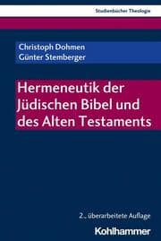 Cover von Hermeneutik der Jüdischen Bibel und des Alten Testaments