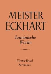 Cover von Meister Eckhart. Lateinische Werke Band 4: