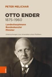 Cover von Otto Ender 1875-1960