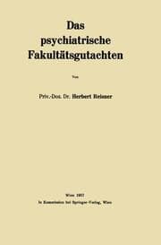Cover von Das psychiatrische Fakultätsgutachten