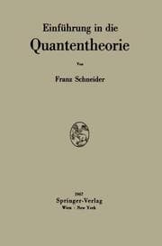 Cover von Einführung in die Quantentheorie