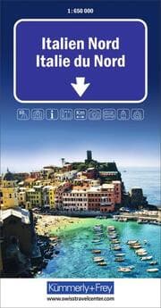 Cover von Kümmerly+Frey Strassenkarte Italien Nord 1:650.000