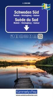 Cover von Kümmerly+Frey Regional-Strassenkarte 1 Schweden Süd 1:250.000