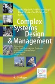 Cover von Complex Systems Design & Management