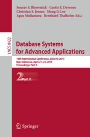 Cover von Database Systems for Advanced Applications