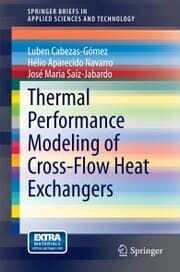 Cover von Thermal Performance Modeling of Cross-Flow Heat Exchangers