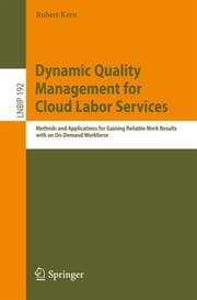 Cover von Dynamic Quality Management for Cloud Labor Services