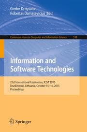 Cover von Information and Software Technologies