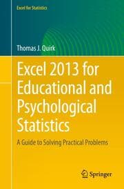 Cover von Excel 2013 for Educational and Psychological Statistics