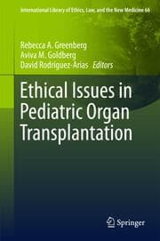 Cover von Ethical Issues in Pediatric Organ Transplantation