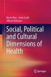 Cover von Social, Political and Cultural Dimensions of Health