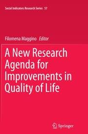 Cover von A New Research Agenda for Improvements in Quality of Life