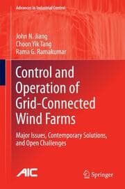 Cover von Control and Operation of Grid-Connected Wind Farms
