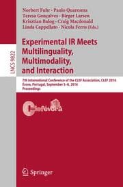 Cover von Experimental IR Meets Multilinguality, Multimodality, and Interaction