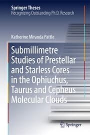 Cover von Submillimetre Studies of Prestellar and Starless Cores in the Ophiuchus, Taurus and Cepheus Molecular Clouds