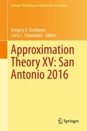Cover von Approximation Theory XV: San Antonio 2016
