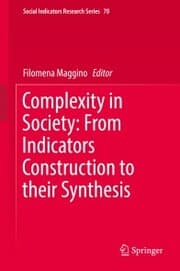 Cover von Complexity in Society: From Indicators Construction to their Synthesis