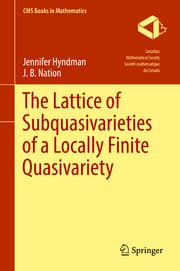 Cover von The Lattice of Subquasivarieties of a Locally Finite Quasivariety