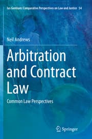 Cover von Arbitration and Contract Law