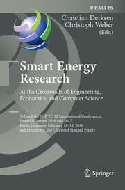 Cover von Smart Energy Research. At the Crossroads of Engineering, Economics, and Computer Science