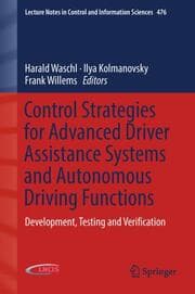 Cover von Control Strategies for Advanced Driver Assistance Systems and Autonomous Driving Functions