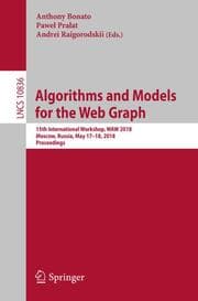 Cover von Algorithms and Models for the Web Graph