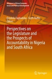 Cover von Perspectives on the Legislature and the Prospects of Accountability in Nigeria and South Africa