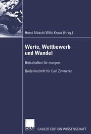 Cover von Werte, Wettbewerb und Wandel