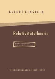 Cover von Über die Spezielle und Allgemeine Relativitätstheorie