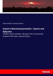 Cover von Homer's Batrachomyomachia : Hymns and Epigrams