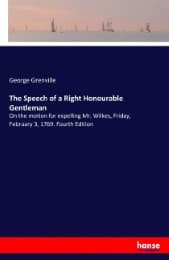 Cover von The Speech of a Right Honourable Gentleman