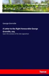Cover von A Letter to the Right Honourable George Grenville, esq.