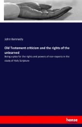 Cover von Old Testament criticism and the rights of the unlearned