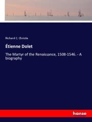 Cover von Étienne Dolet