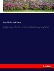 Cover von Izaak Walton's Lives of John Donne, Henry Wotton, Richard Hooker and George Herbert
