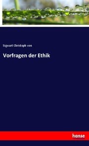 Cover von Vorfragen der Ethik