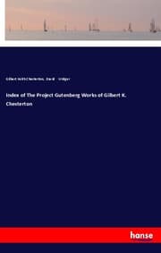 Cover von Index of The Project Gutenberg Works of Gilbert K. Chesterton